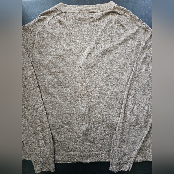 NWOT - Polo by Ralph Lauren - Linen Blend Tan Oversize Cardigan - Size XL - Picture 6 of 7